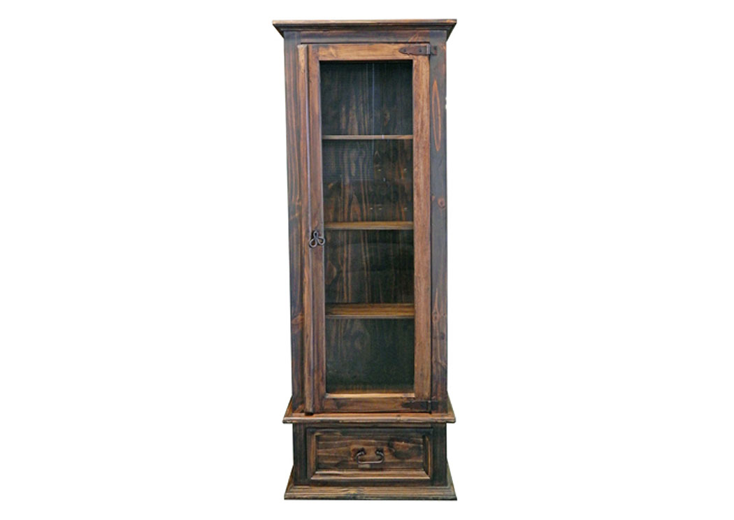 Med Wax Gun Curio Cabinet,Million Dollar Rustic