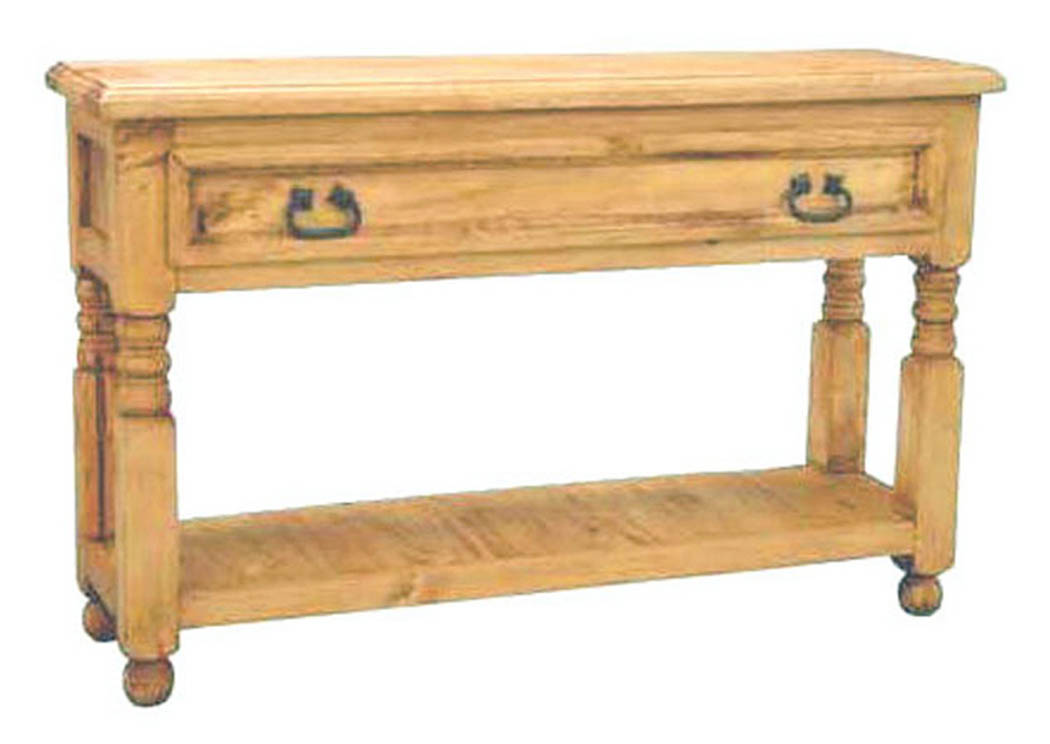 Lyon Storage Sofa Table w/Display Shelf,Million Dollar Rustic