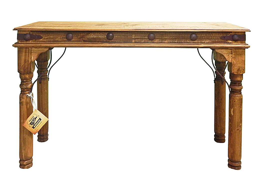 Brown Wb Sofa Table w/Conchos,Million Dollar Rustic