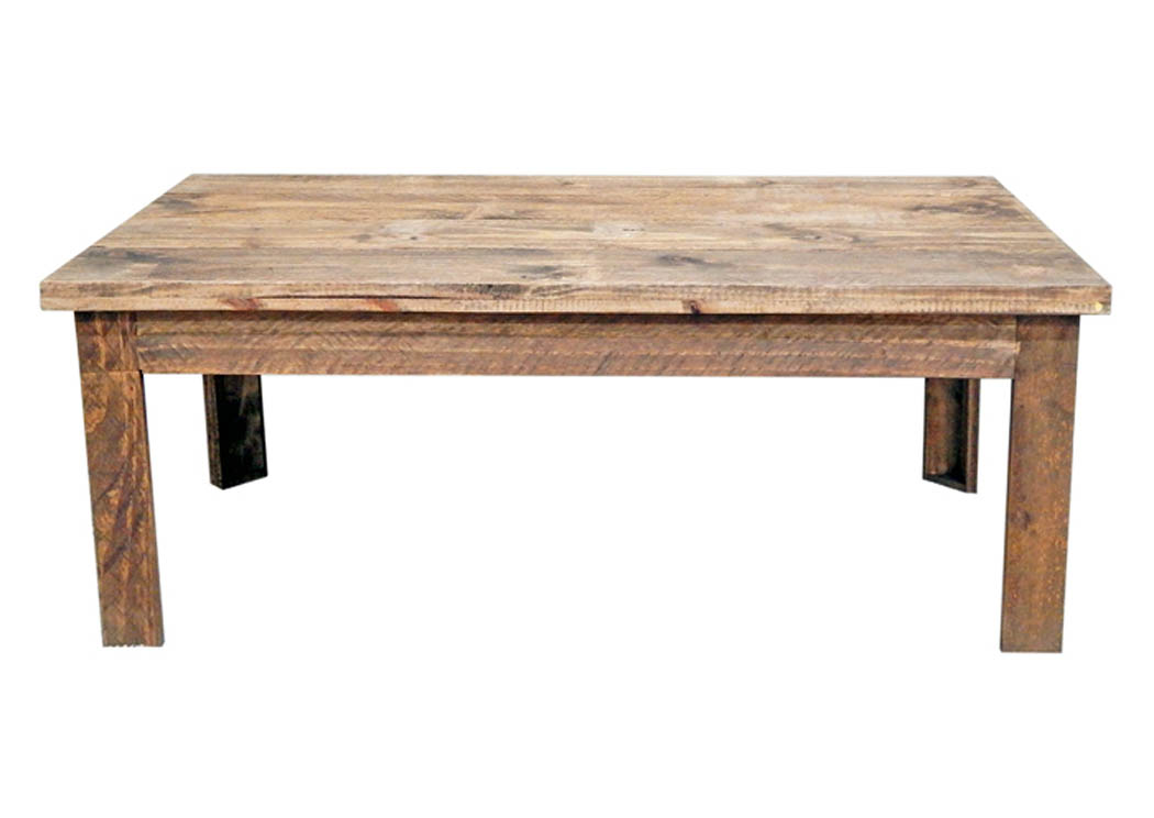 Rustic Medium Wax Cocktail Table,Million Dollar Rustic