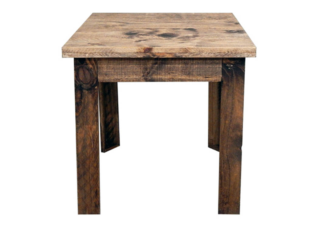 Rustic Medium Wax End Table,Million Dollar Rustic