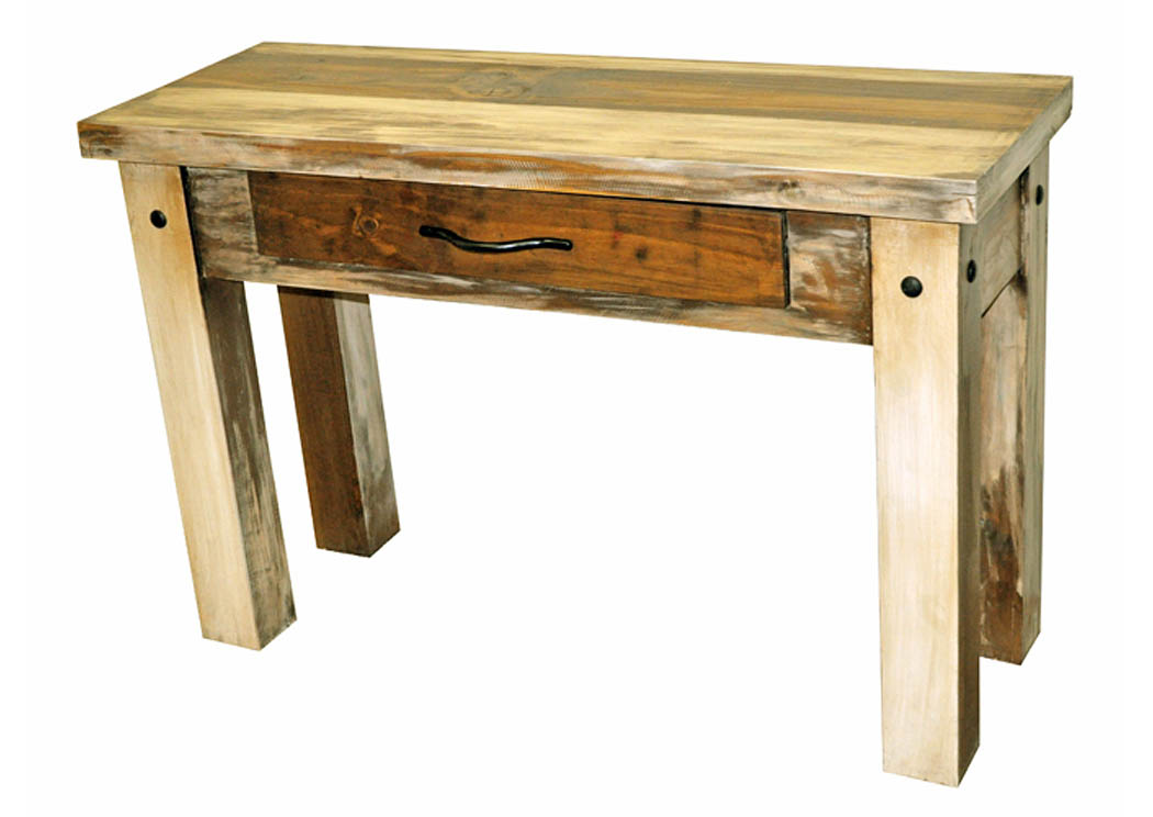 Slatted Wood Sofa Table,Million Dollar Rustic