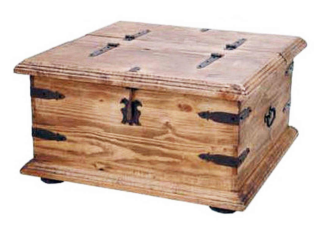 31" Square 2-Sided Trunk,Million Dollar Rustic