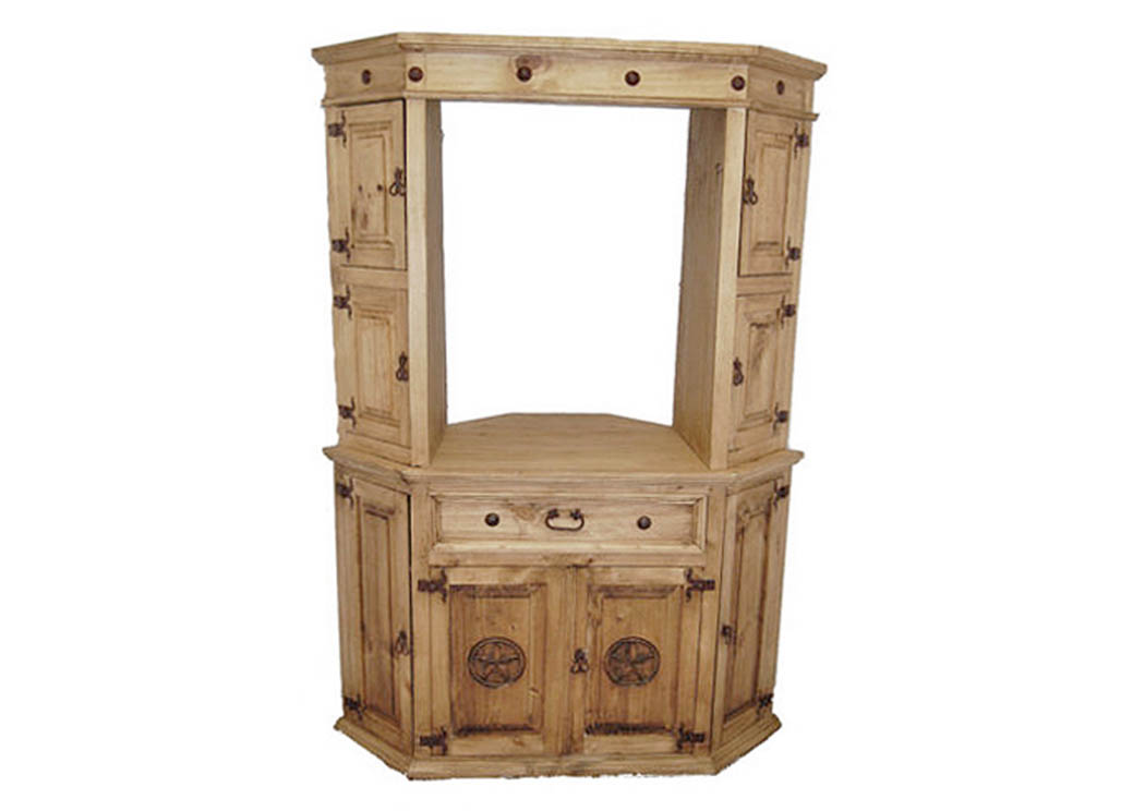 Hutch For Corner TV Stand,Million Dollar Rustic