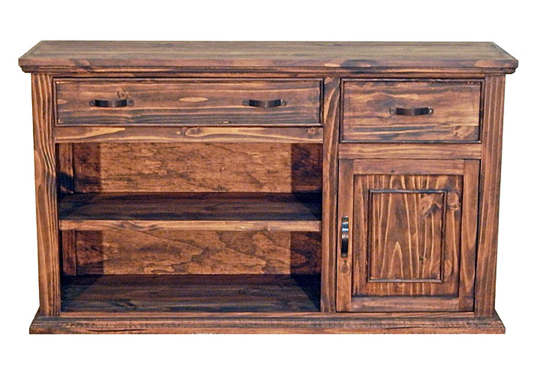 1 Door 2 Drawer TV Stand,Million Dollar Rustic