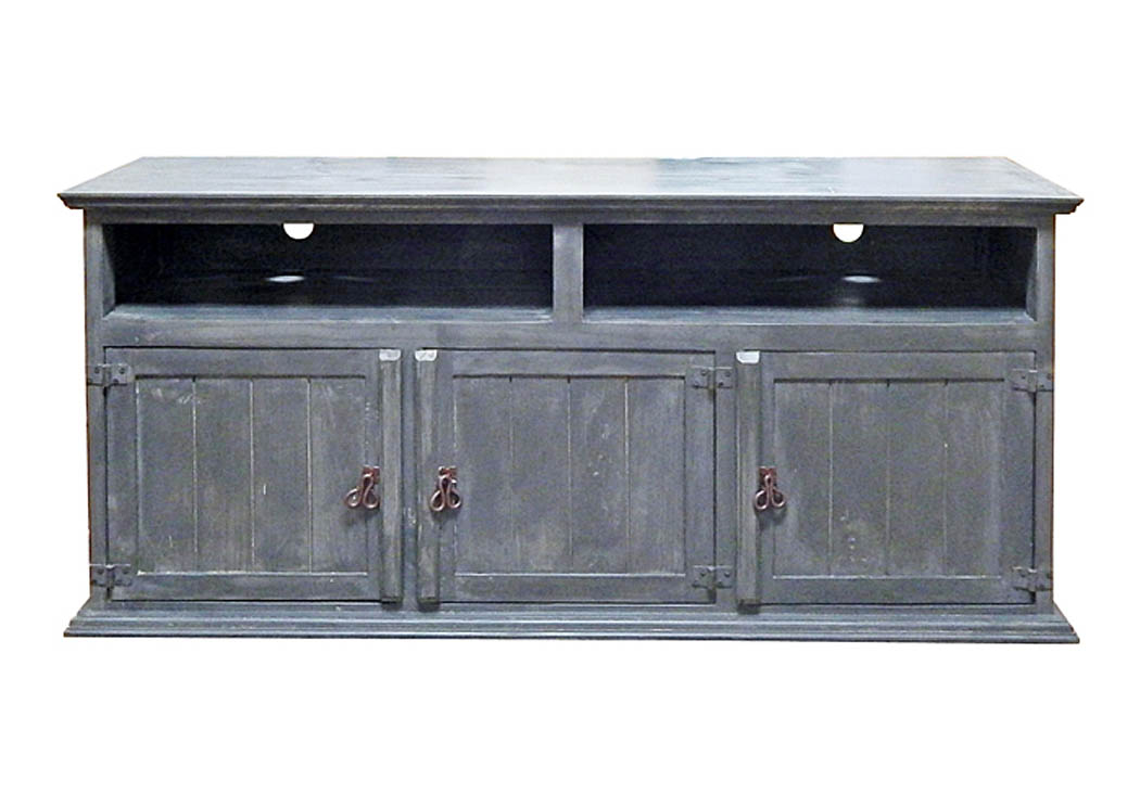 Slate 3 Door TV Stand w/2 Shelves,Million Dollar Rustic