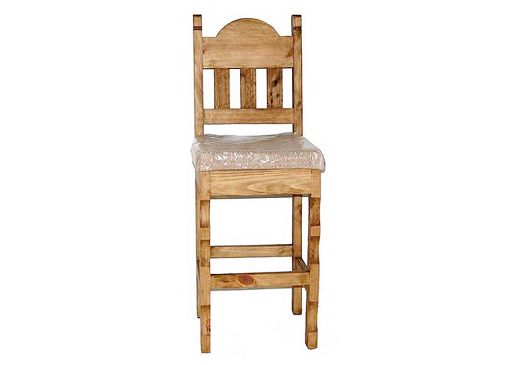 26" Barstool w/Padded Seat,Million Dollar Rustic