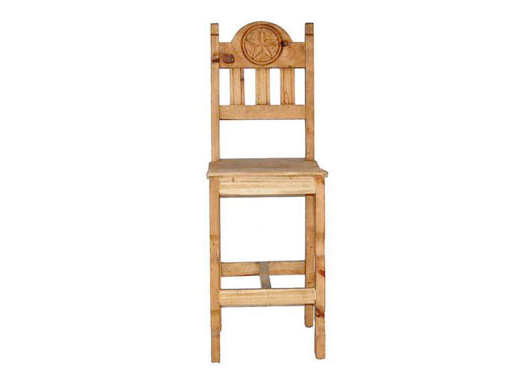 30" Barstool w/ Wood Seat,Million Dollar Rustic