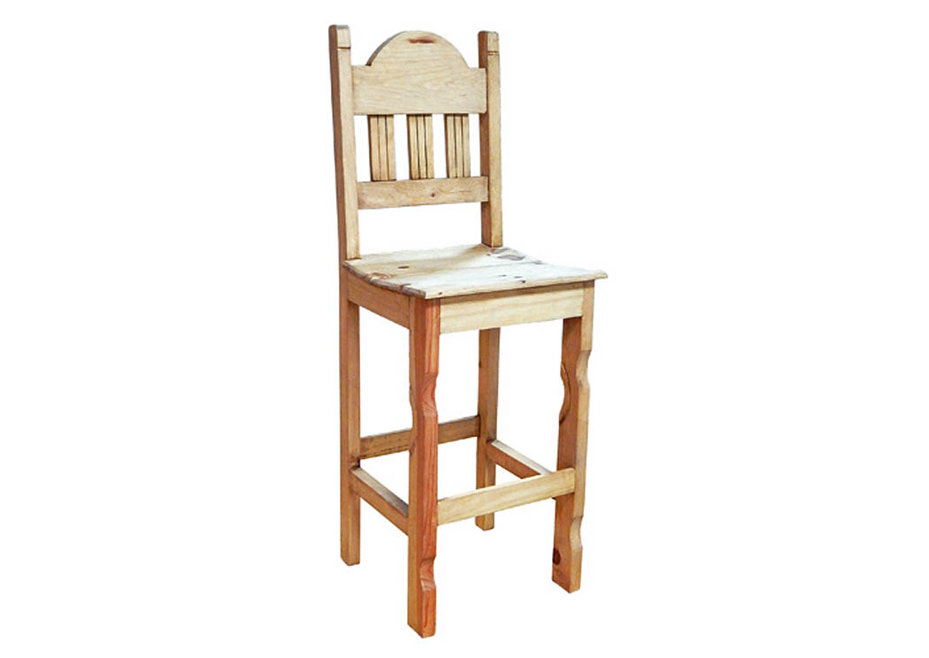 30" Barstool w/Wood Seat,Million Dollar Rustic