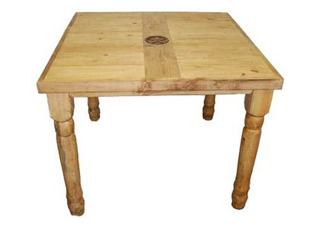 54' x 54' Pub Table w/Star,Million Dollar Rustic