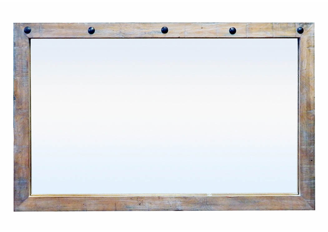 Agave Gray Wash Mirror,Million Dollar Rustic
