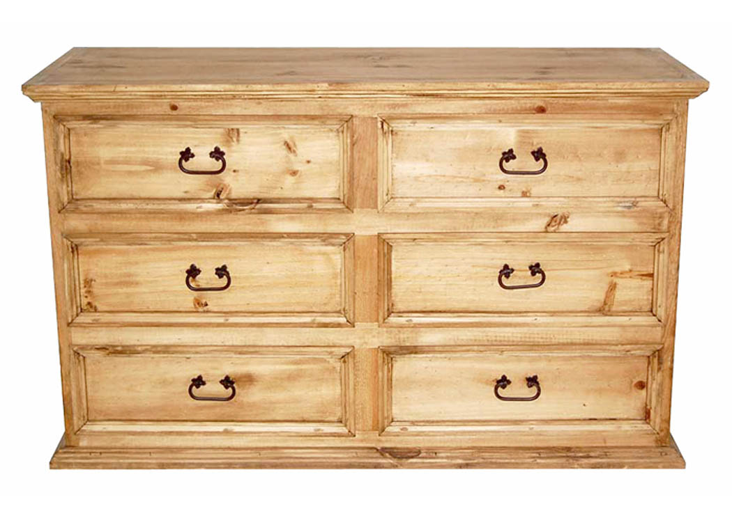 Promo 6 Drawer Dresser,Million Dollar Rustic