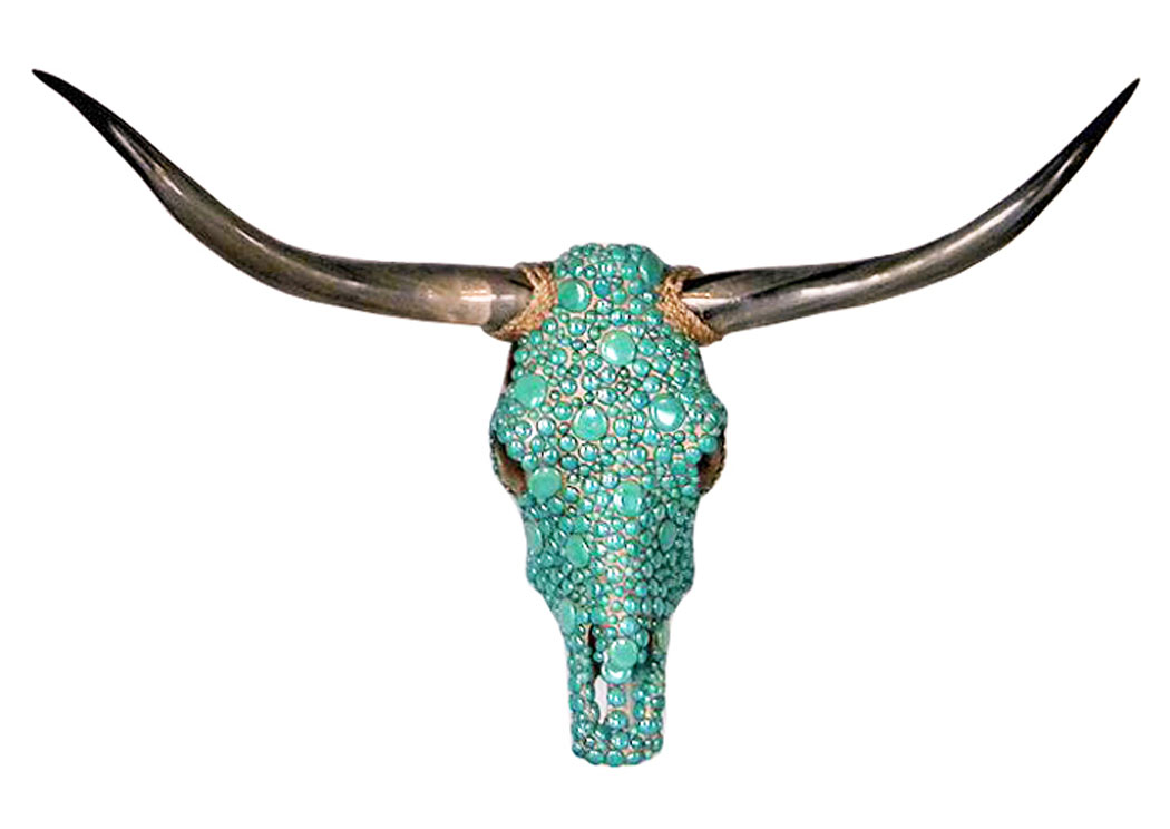 Turquoise Jeweled Head,Million Dollar Rustic