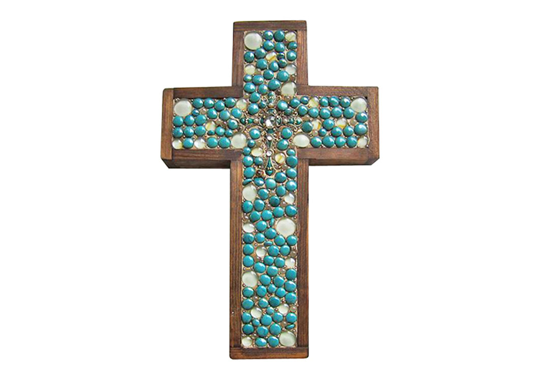 Turquoise Medium Cross,Million Dollar Rustic