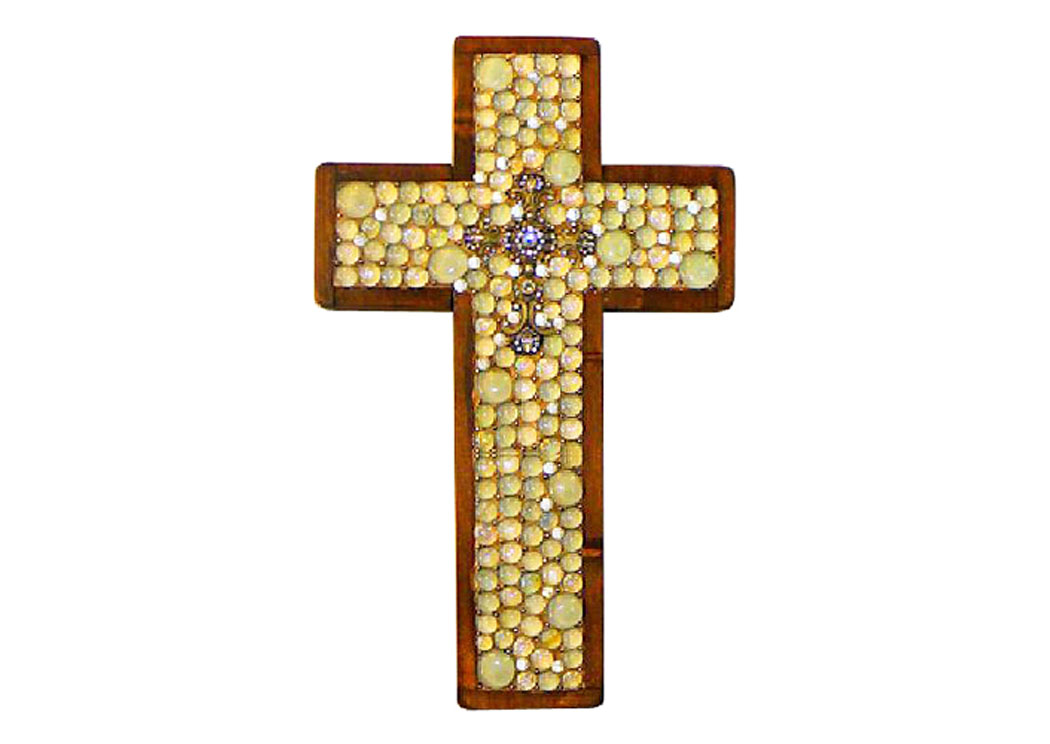 Cream Medium Cross,Million Dollar Rustic