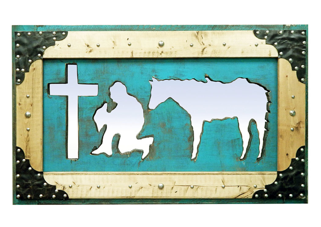 Cowboy Cross Pray Turquoise,Million Dollar Rustic