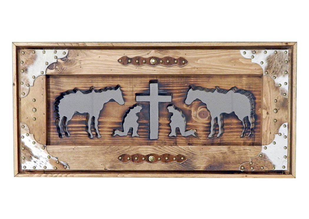 Cowboy Cross Mirror,Million Dollar Rustic