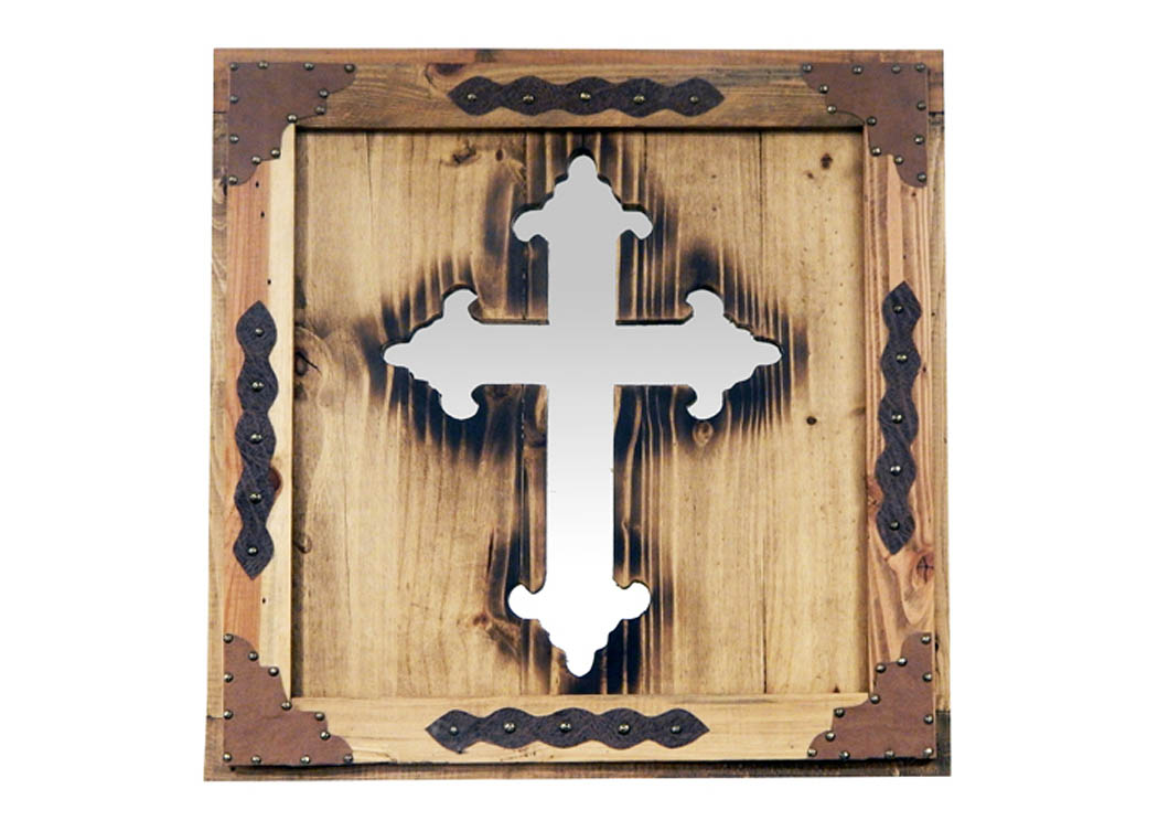 13-M Cross Mirror,Million Dollar Rustic