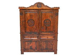 Image for Dark Rope Armoire w/Star