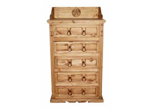 Image for San Gabriel 5 Drawer Chest w/Star