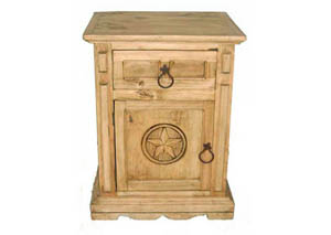 Image for San Gabriel 1 Door / 1 Drawer Star Nightstand