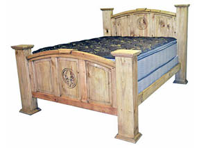 Image for Mansion Queen Bed w/Fleur-De-Lis