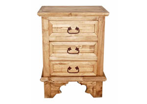 Image for Hacienda 3 Drawer Nightstand