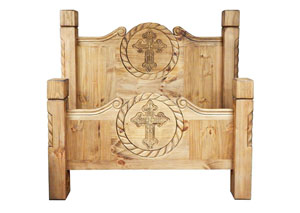 Image for Queen Texas Cross Rope Bed