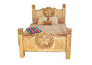 Image for King Texas Star Rope Headboard