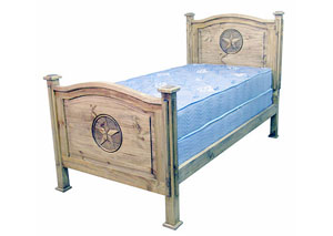 Budget Twin Bed w/Decorative Star