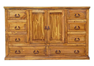 Image for Brown Wb Econo 2 Door Dresser