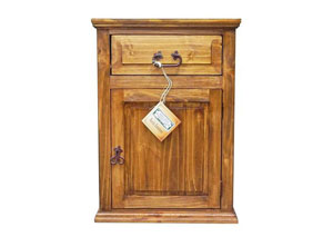 Image for Brown Wb Econo 1 Drawer 1 Door Nightstand