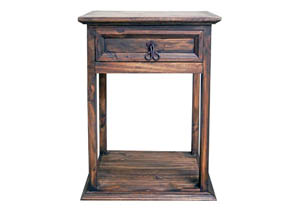 Image for Medium Wax Budget Tall Nightstand