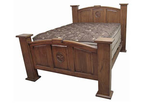 Image for Dark Mansion King Bed w/Star