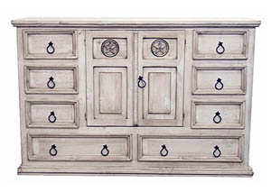 Image for White Washed Dresser w/Star