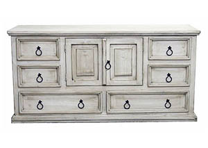 Image for White Washed Small Dresser