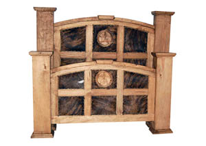 Image for Cowhide Mansion Queen Bed w/Star