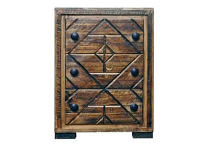 Image for Diagonal 3 Drawer Nightstand
