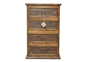 Image for Brown Wb Budget 4 Drawer Chest