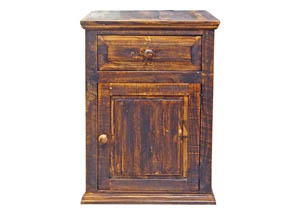 Image for Reclaimed 1 Door, 1 Drawer Nightstand