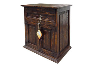 Image for 1 Drawer 2 Door Nightstand