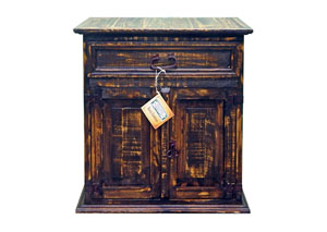 Image for Med Wax Mansion Nightstand