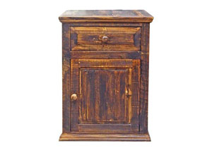Image for Med Wax Econo 1 Door 1 Drawer Nightstand Wh
