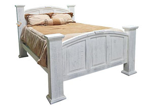 Image for Old White Queen Manision Bed