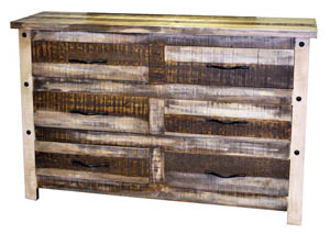 Image for Slatted Wood Dresser