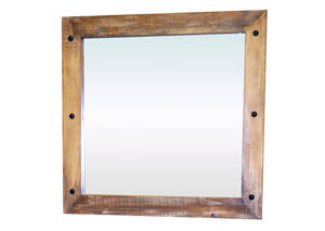 Image for Slatted Wood Mirror