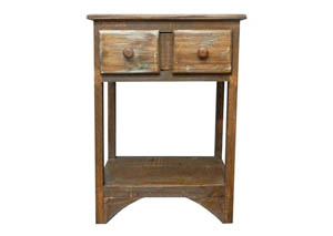Image for Slatted Color Nightstand