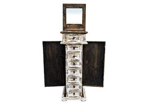 Image for White Jewelry Chest Side Door