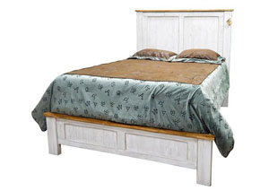 Image for Eggshell Barn Door Queen Bed