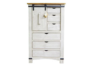 Image for Eggshell Barn Door Chest
